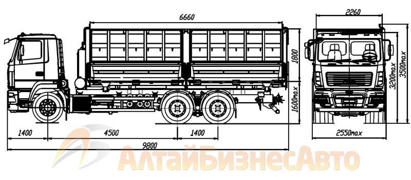 Самосвал сельскохозяйственный МАЗ-6501E8-520-031